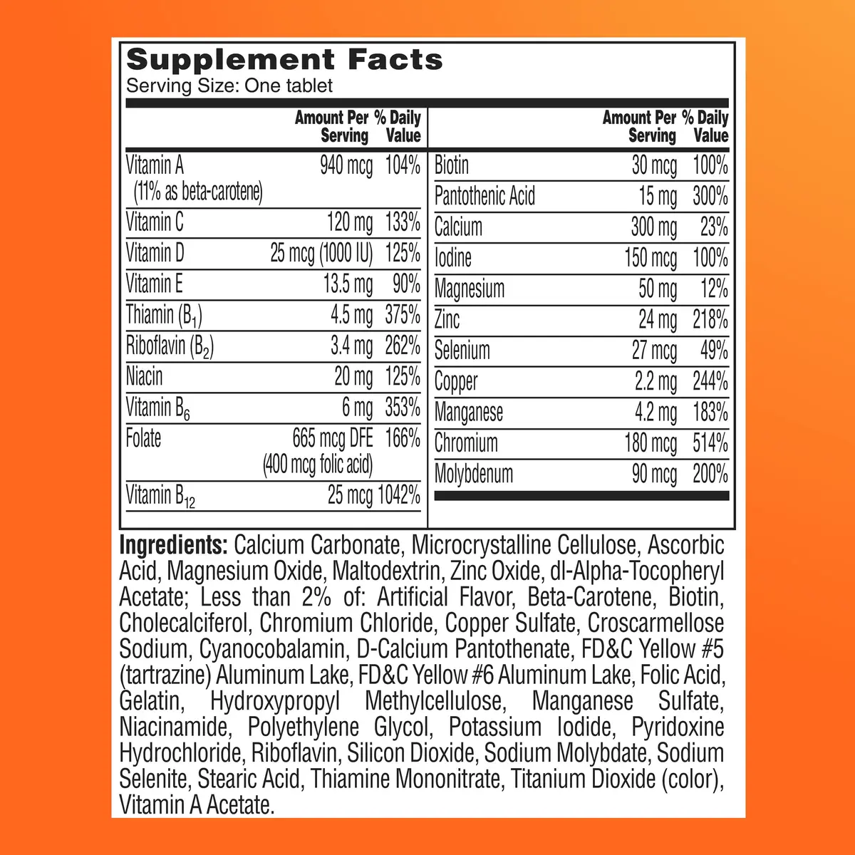 ONE A DAY Women’s Multivitamin 50+ Tablets | Supports Aging & Immunity - view 8
