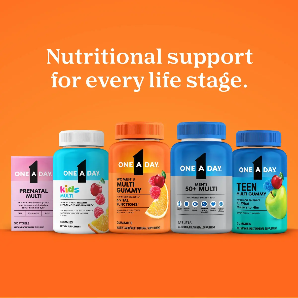 One A Day Men's 50+ Multivitamins 100 Count (Pack of 1) | Supports Immune Health & Energy with Zinc & Vitamin D - view 4