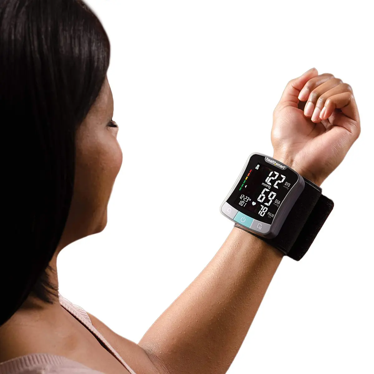HealthSmart Digital Premium Wrist Blood Pressure Monitor with Talking Feature | 120 Readings, 2 Users, 5.3"-8.5" Cuff - view 7