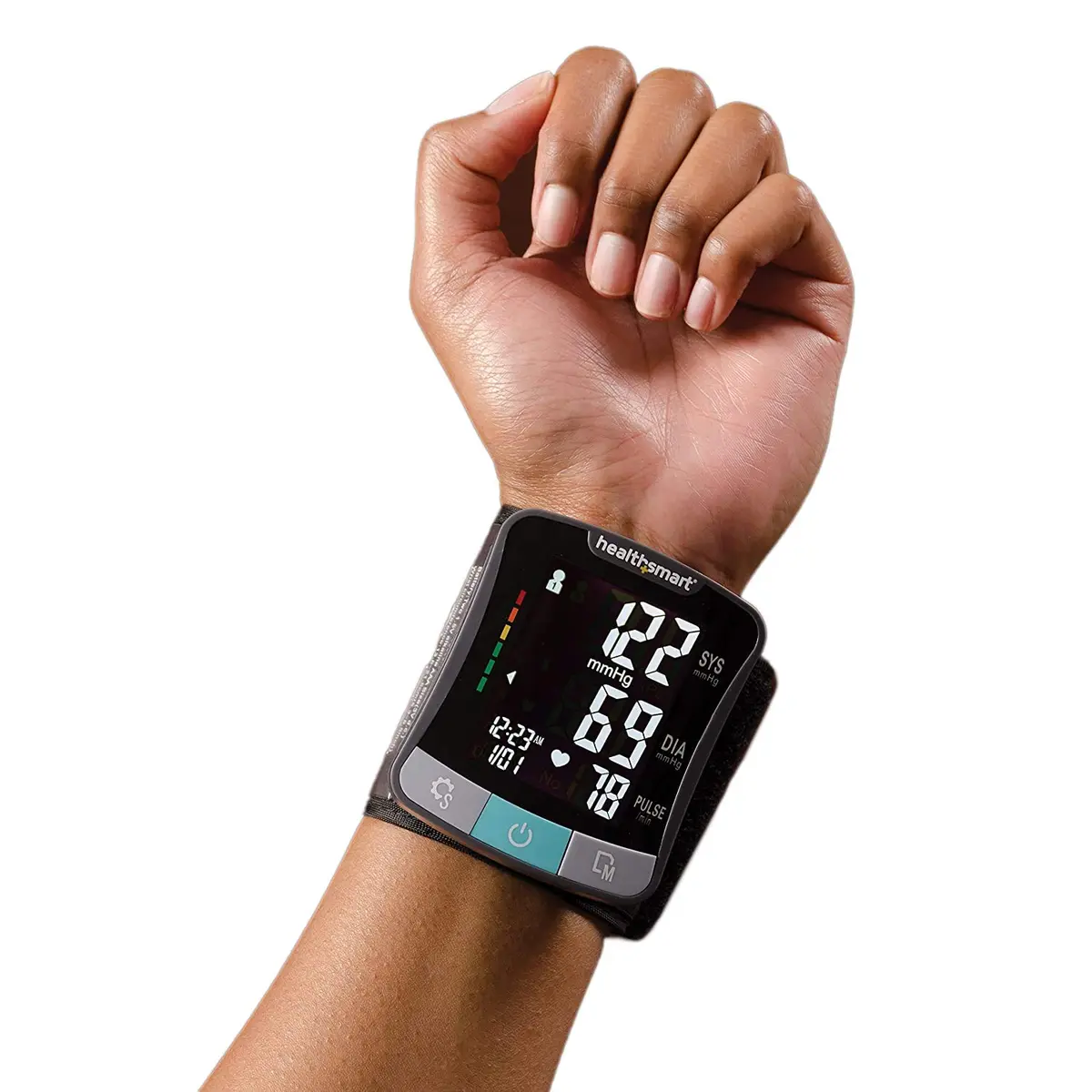 HealthSmart Digital Premium Wrist Blood Pressure Monitor with Talking Feature | 120 Readings, 2 Users, 5.3"-8.5" Cuff - view 3