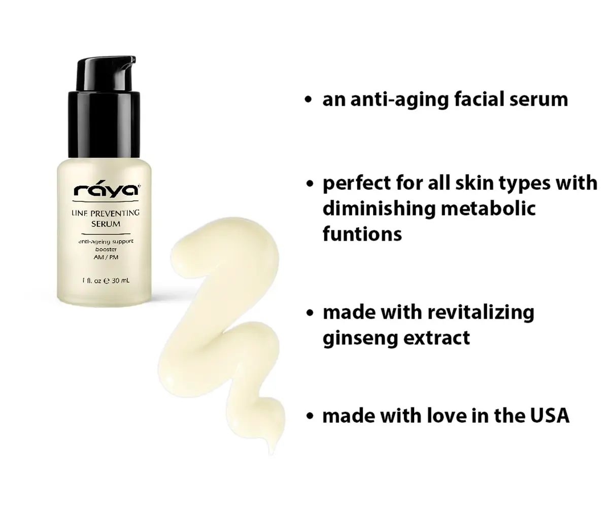 Raya Skin Serum 1 fl oz | Lightweight Anti-Aging Serum with Ginseng Extract - view 3