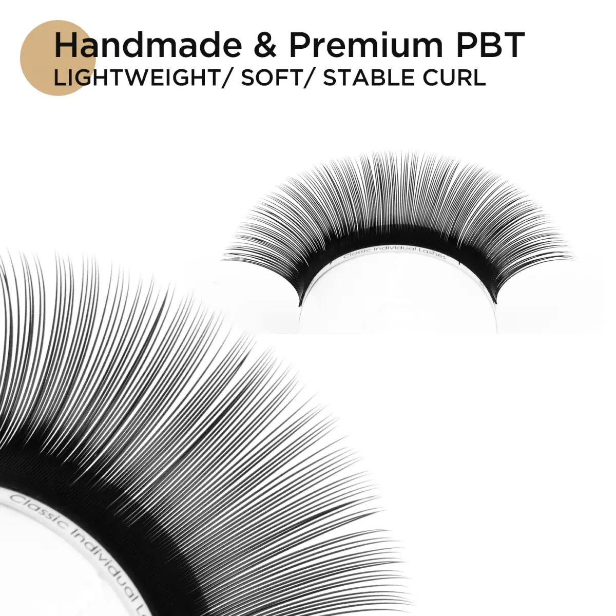 LASHVIEW 0.10mm Thickness D Curl 10D Premade Volume Eyelash Extensions, Pack of 1 Tray (9-16mm) - view 2