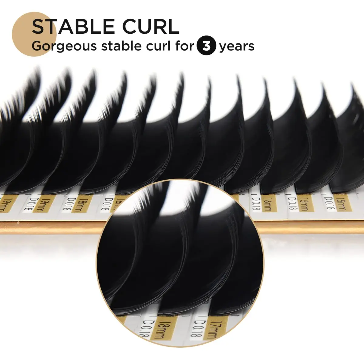 LASHVIEW 0.10mm Thickness D Curl 10D Premade Volume Eyelash Extensions, Pack of 1 Tray (9-16mm) - view 4