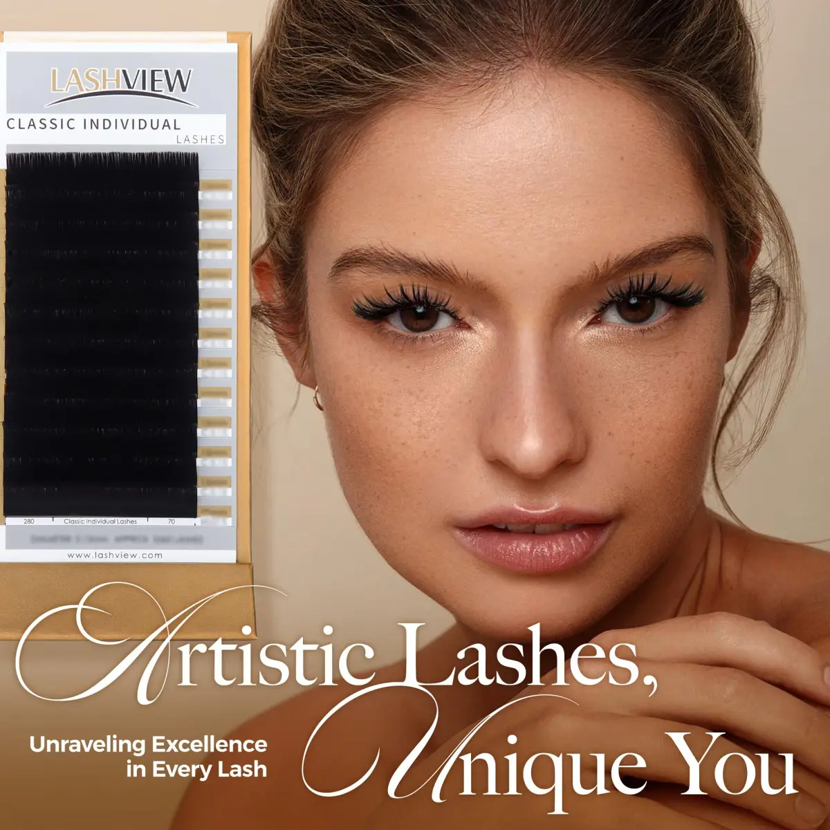 LASHVIEW Classic Individual Eyelash Extensions C Curl 8-15mm Mixed 0.15 - view 9