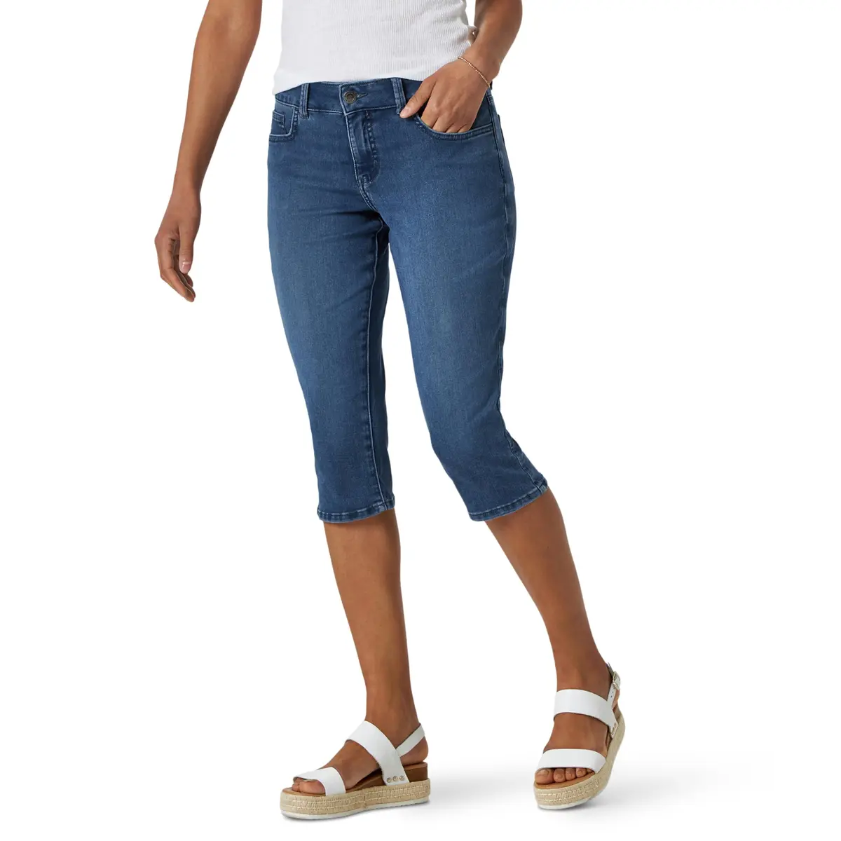 Riders Women's Ultra Soft Denim Capri Sedona 18 | Casual Comfort & Style - main product image
