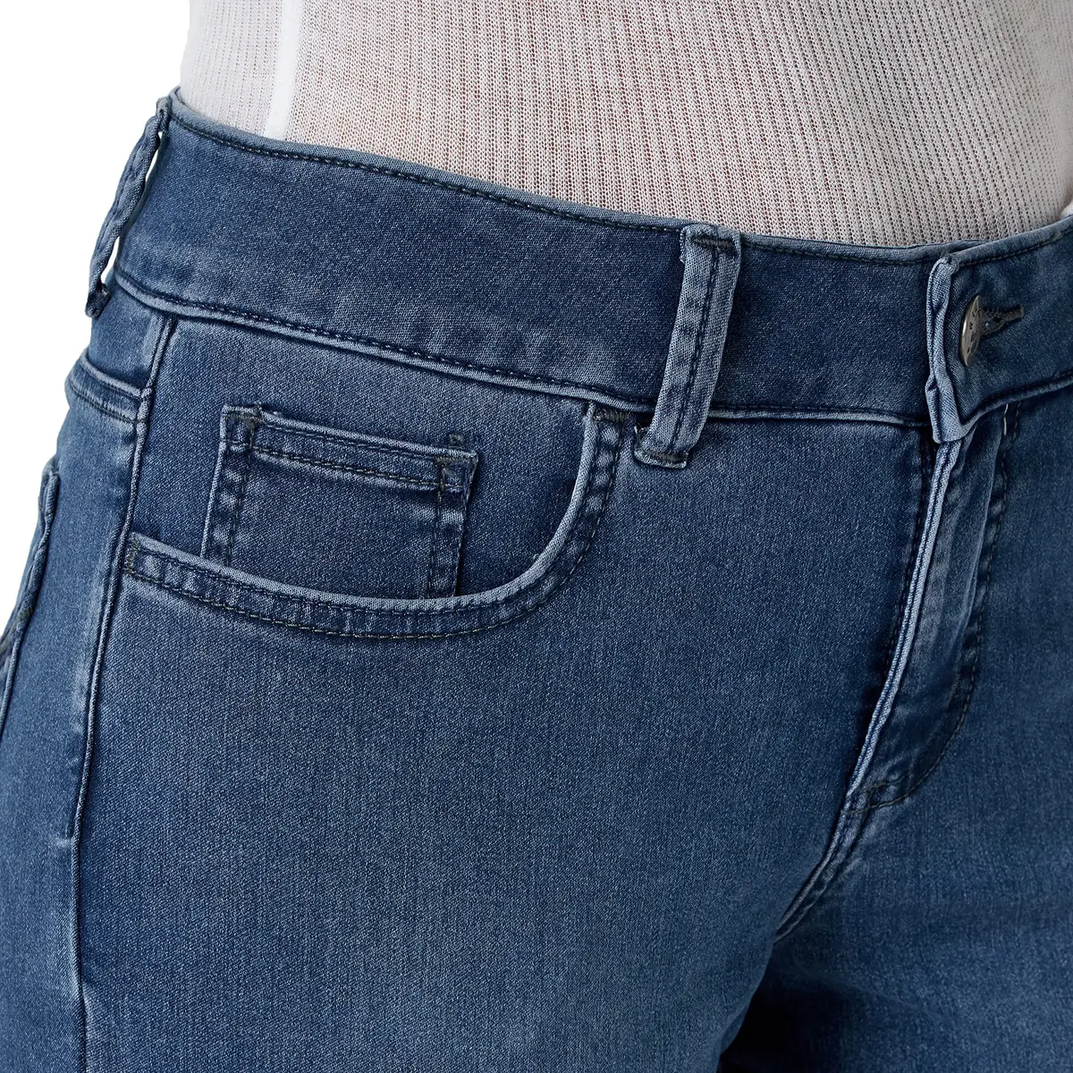 Riders Women's Ultra Soft Denim Capri Sedona 18 | Casual Comfort & Style - view 2