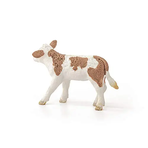 Schleich Simmental Calf Toy Figurine 5 cm (2 in) | Realistic Animal Toy for Kids Ages 3+ - view 4