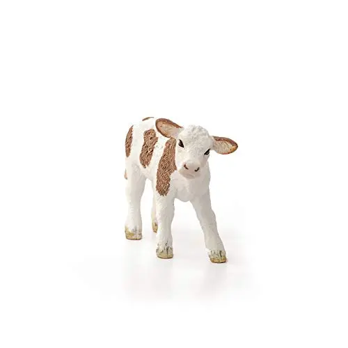 Schleich Simmental Calf Toy Figurine 5 cm (2 in) | Realistic Animal Toy for Kids Ages 3+ - view 2