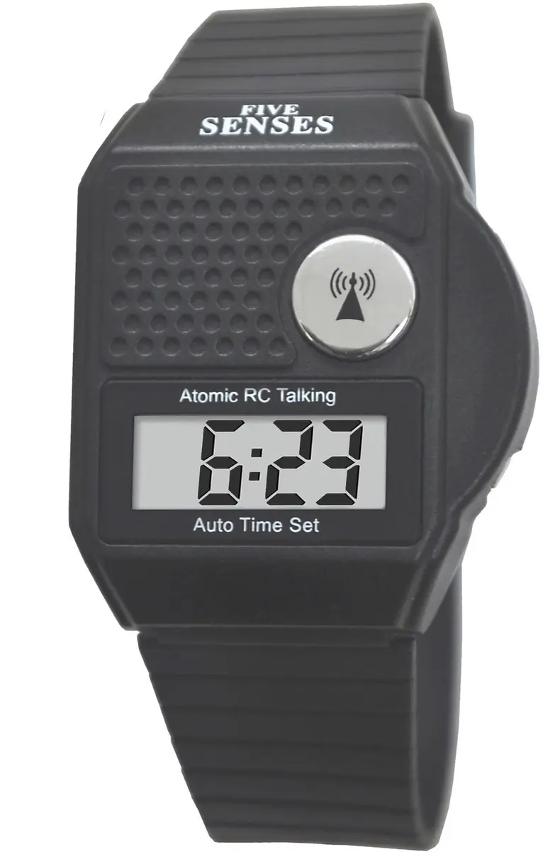 FIVE SENSES Atomic Talking Watch for Seniors & Visually Impaired | Self-Setting, Loud Voice, Easy to Use - main product image