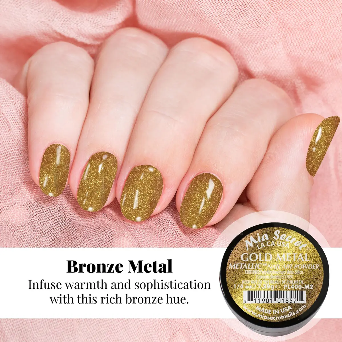 Mia Secret Metallic Nail Acrylic Powder Set of 6 | Salon-Quality, Long-Lasting Finish (70-120 chars) - view 4