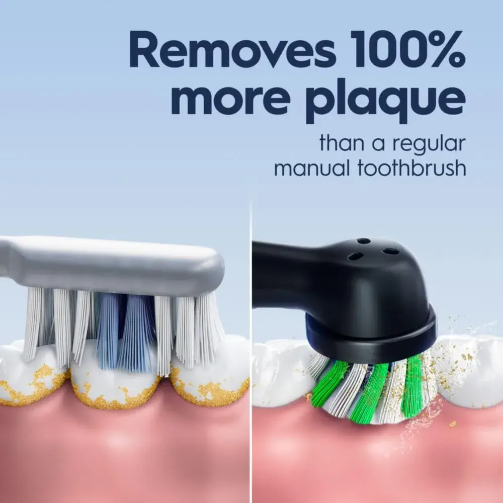 Oral-B Pro 1000 Rechargeable Electric Toothbrush Black 1 Count (Pack of 1) | Dentist-Recommended Cleaning - view 3