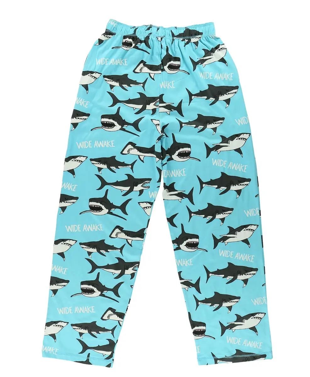 Lazy One Novelty Men's Pajama Pants, Shark, S | Soft Cotton Lounge Pants for Men - view 5