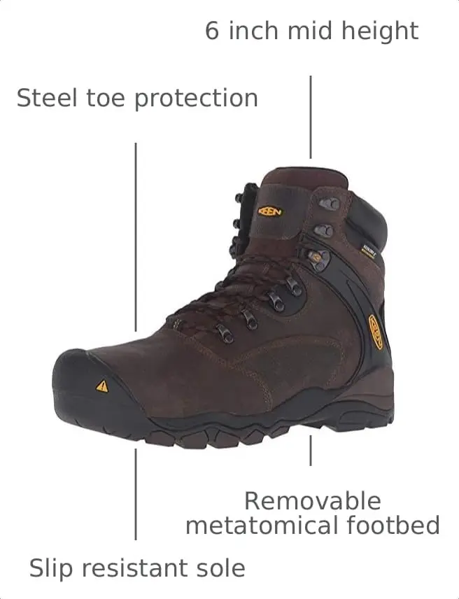 KEEN Utility Louisville 6" WP Industrial Boot | Waterproof Steel Toe Work Shoe for Men - view 3