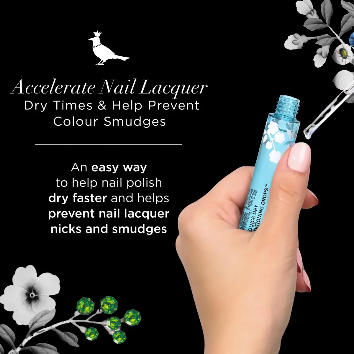 butter LONDON P.D. Quick Dry Conditioning Drops Cuticle Oil 0.33 Fl Oz | Hydrates & Conditions Cuticles & Nail Beds - view 2