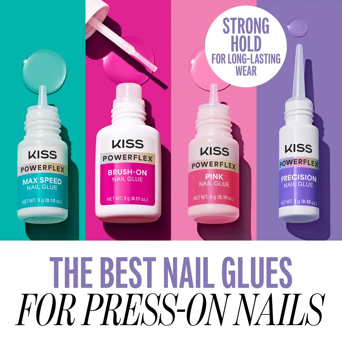 KISS PowerFlex Precision Nail Glue for Press Ons, Kits, Tips & Wraps 0.10 oz (2.96 ml) | Ultra Strong Bond for DIY Nails - view 6