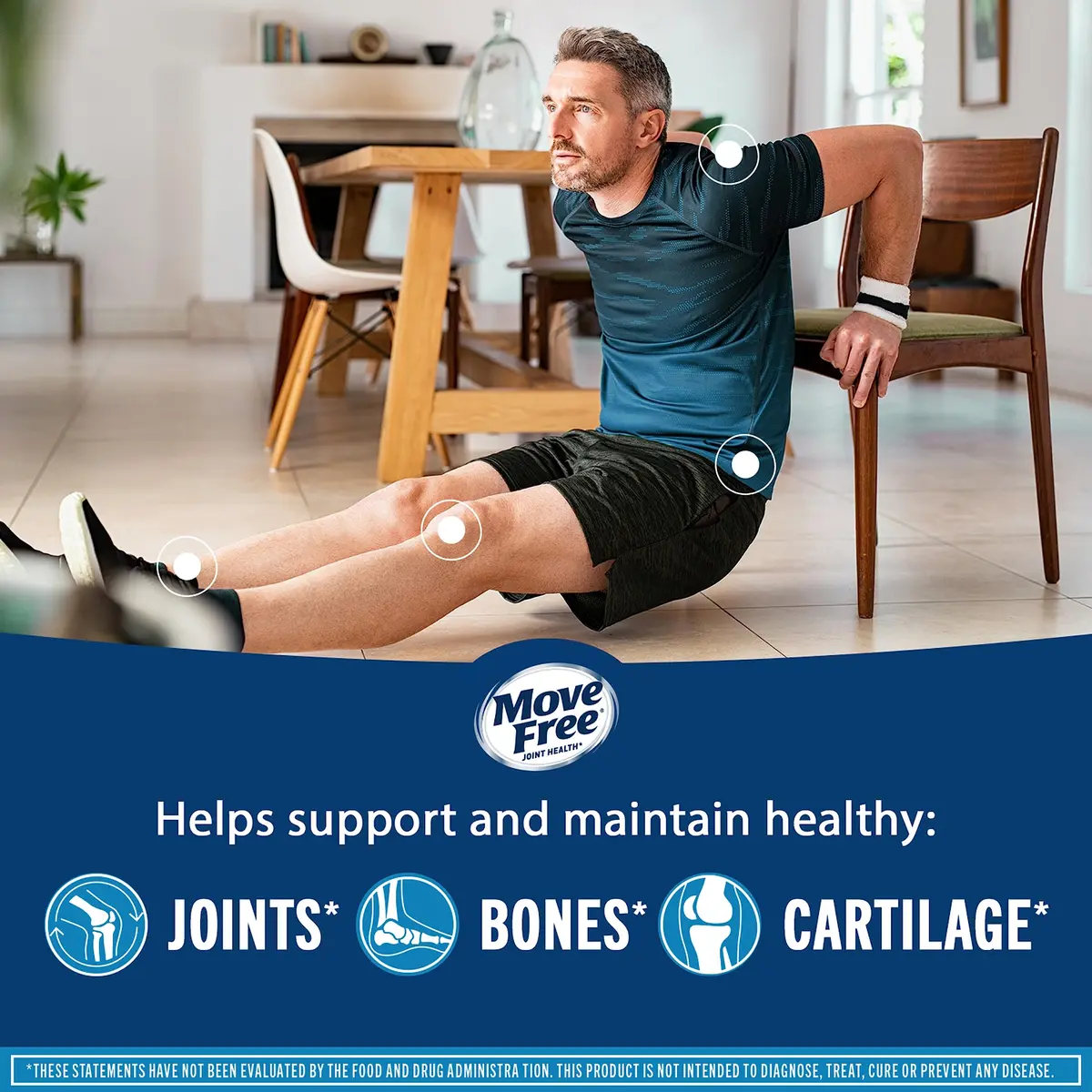 Move Free Advanced Glucosamine Chondroitin MSM + Vitamin D3 | Supports Joint & Bone Health, 120 Tablets - view 5