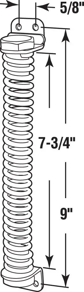 PRIME-LINE RG 18504 Self Closing Gate Spring 23cm (9 In.) | Automatic Closing for Gates - view 2