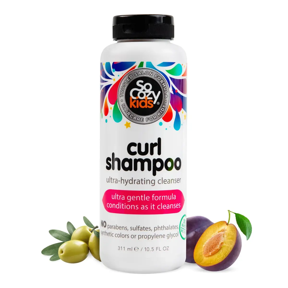 SO COZY Kids Curl Shampoo 311 ml (10.5 Fl Oz) | Gentle Hydration for Curly Hair - main product image