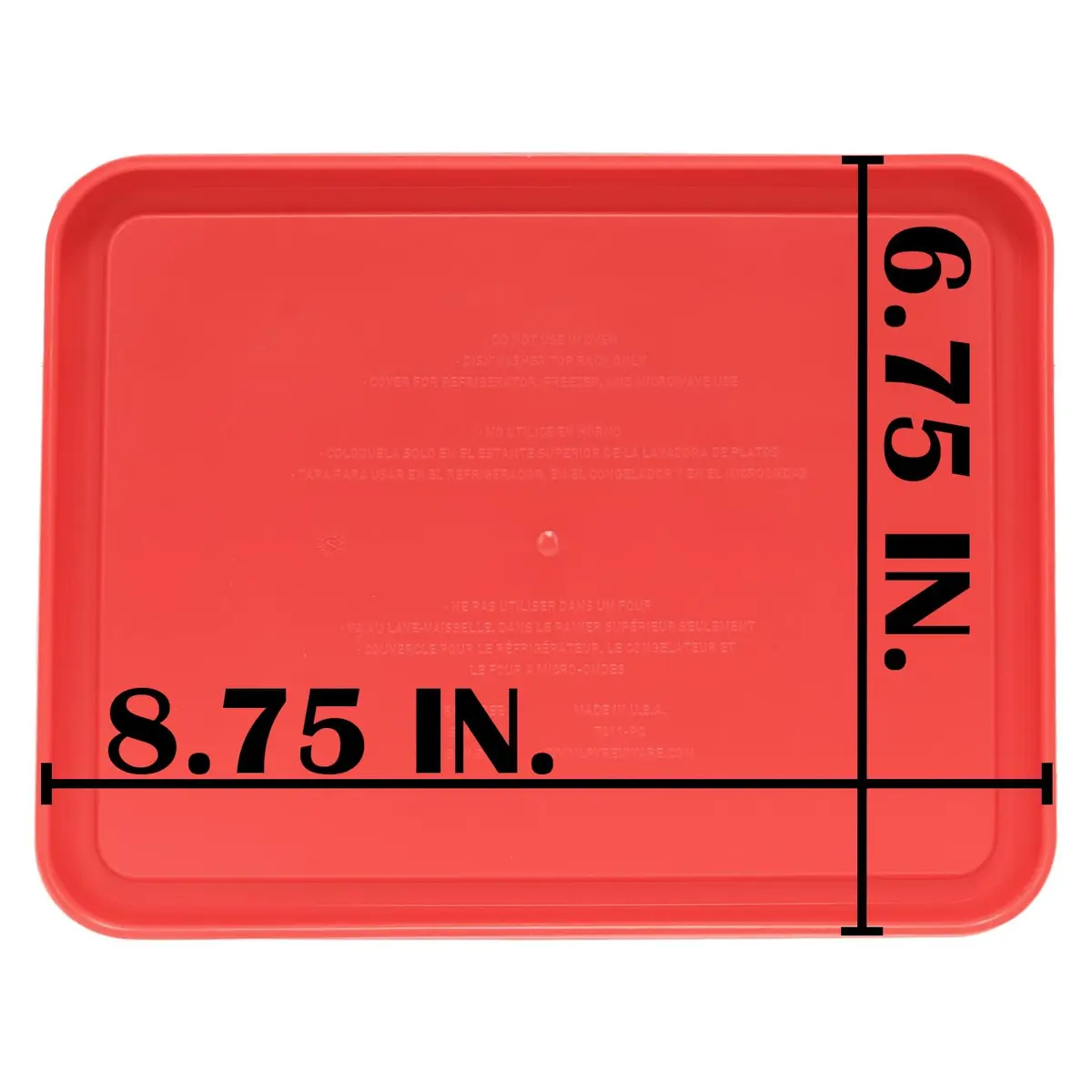 Pyrex 7211-PC 6-Cup Red Food Storage Replacement Lid | Made in USA, Dishwasher Safe - view 5