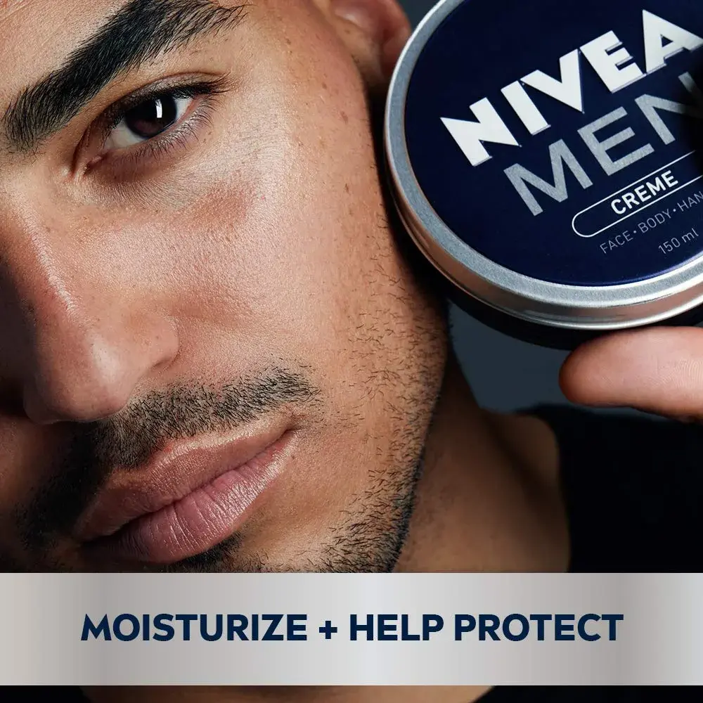 NIVEA MEN Creme Face Hand and Body Lotion 156ml (5.3 oz) | Vitamin E Enriched for Dry Skin - view 3