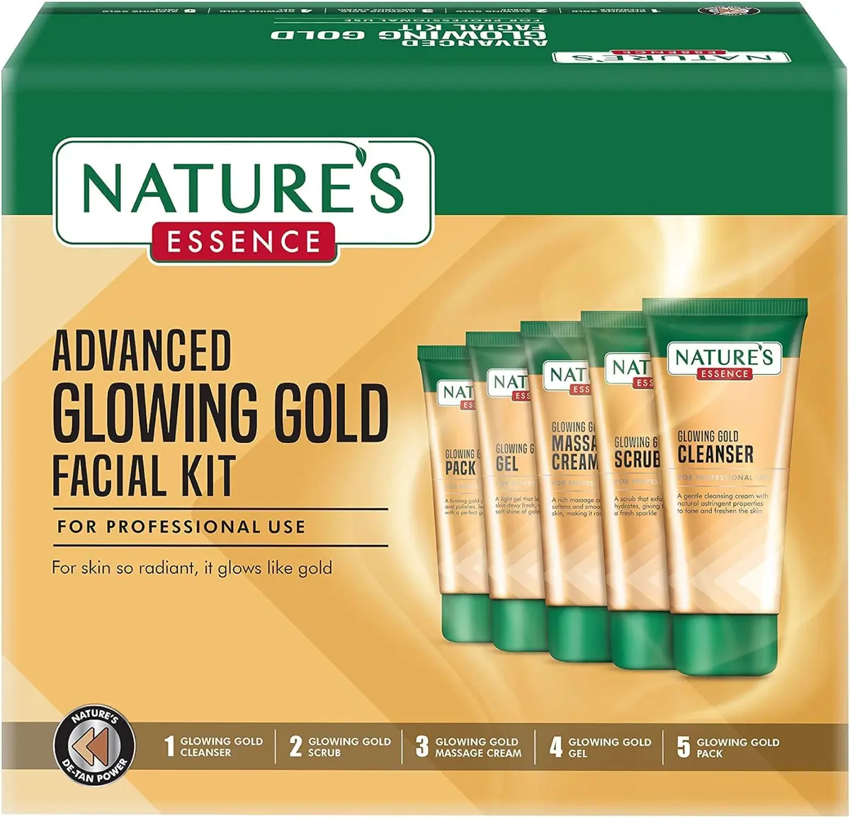 NATURES ESSENCE Ravishing Gold Kit 250g | Deep Cleansing & Skin Shine - main product image
