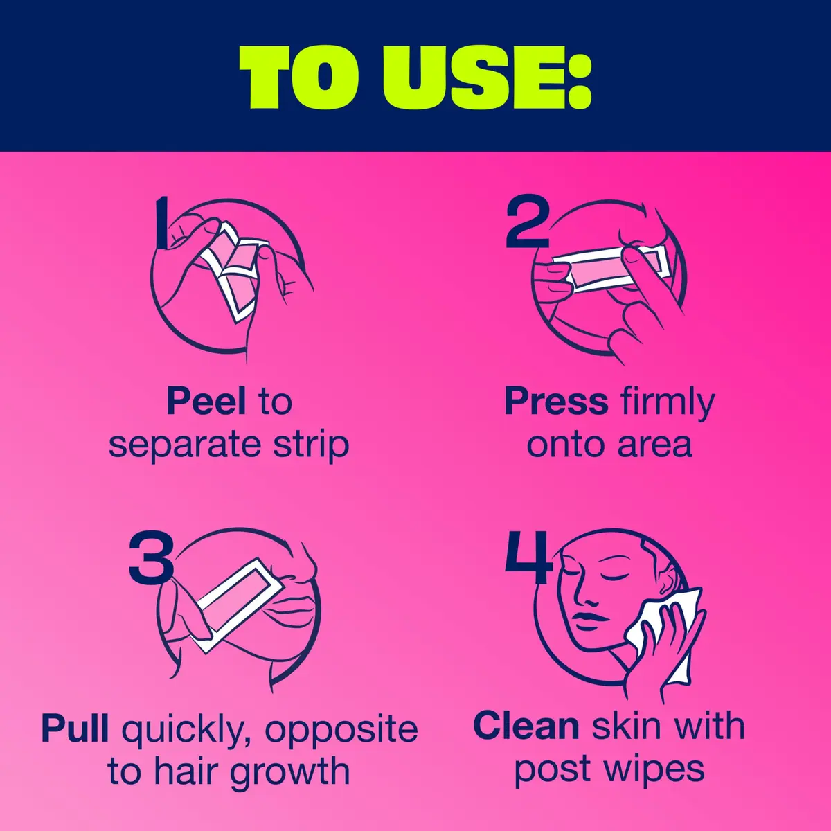 Nair Hair Remover Wax Ready Strips Face & Bikini 40 Count | Dermatologist Tested, Long-Lasting Results - view 9