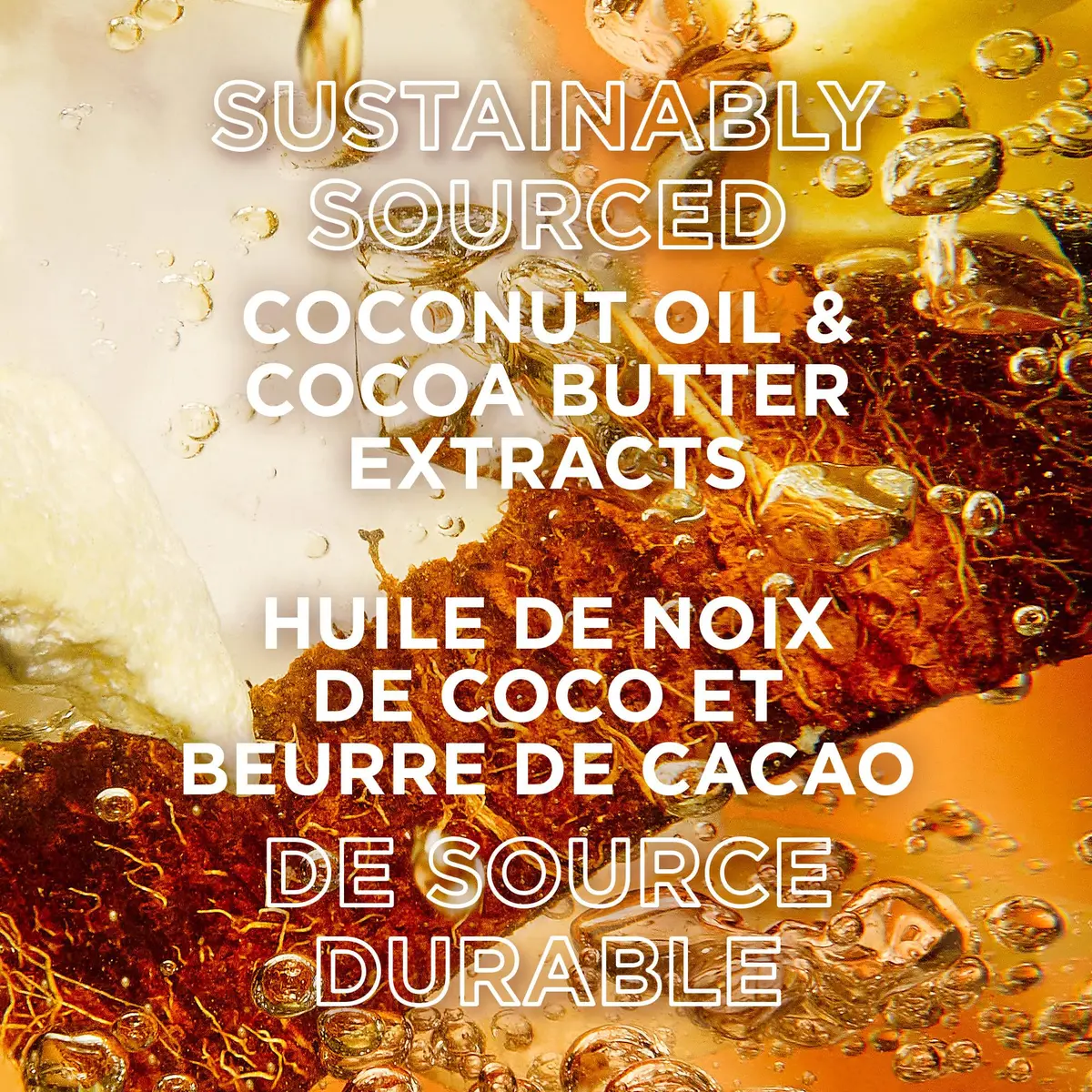 Garnier Whole Blends Smoothing Oil Coconut Oil & Cocoa Butter Extracts 3.4 Fl Oz (100ml) | Frizz Control & Shine - view 4