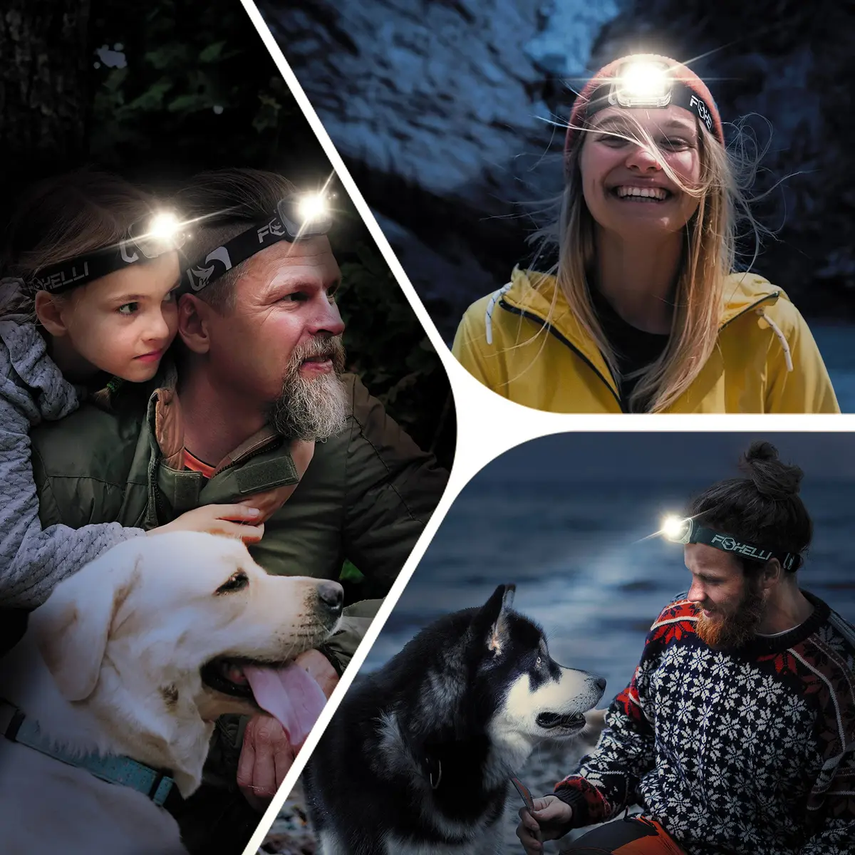 Foxelli MX20 LED Headlamp 165 Lumens (3.2 oz / 91 g) | Brightest Headlight for Camping, Hiking, Running - view 6