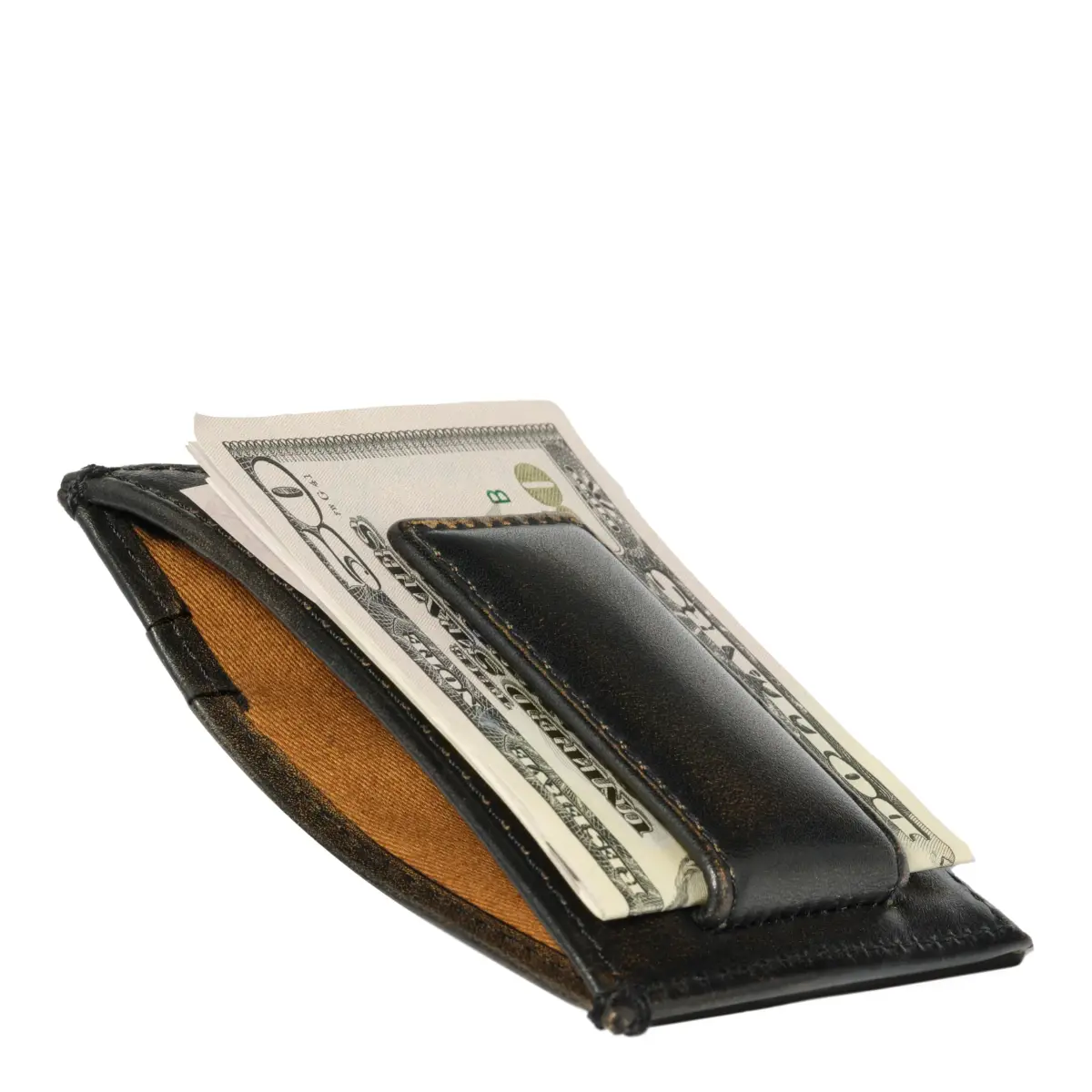 House of Jack Co. Deer Magnetic Money Clip Wallet 2.75" L x 4" H | Full Grain Leather, Slim Front Pocket Carry - view 3