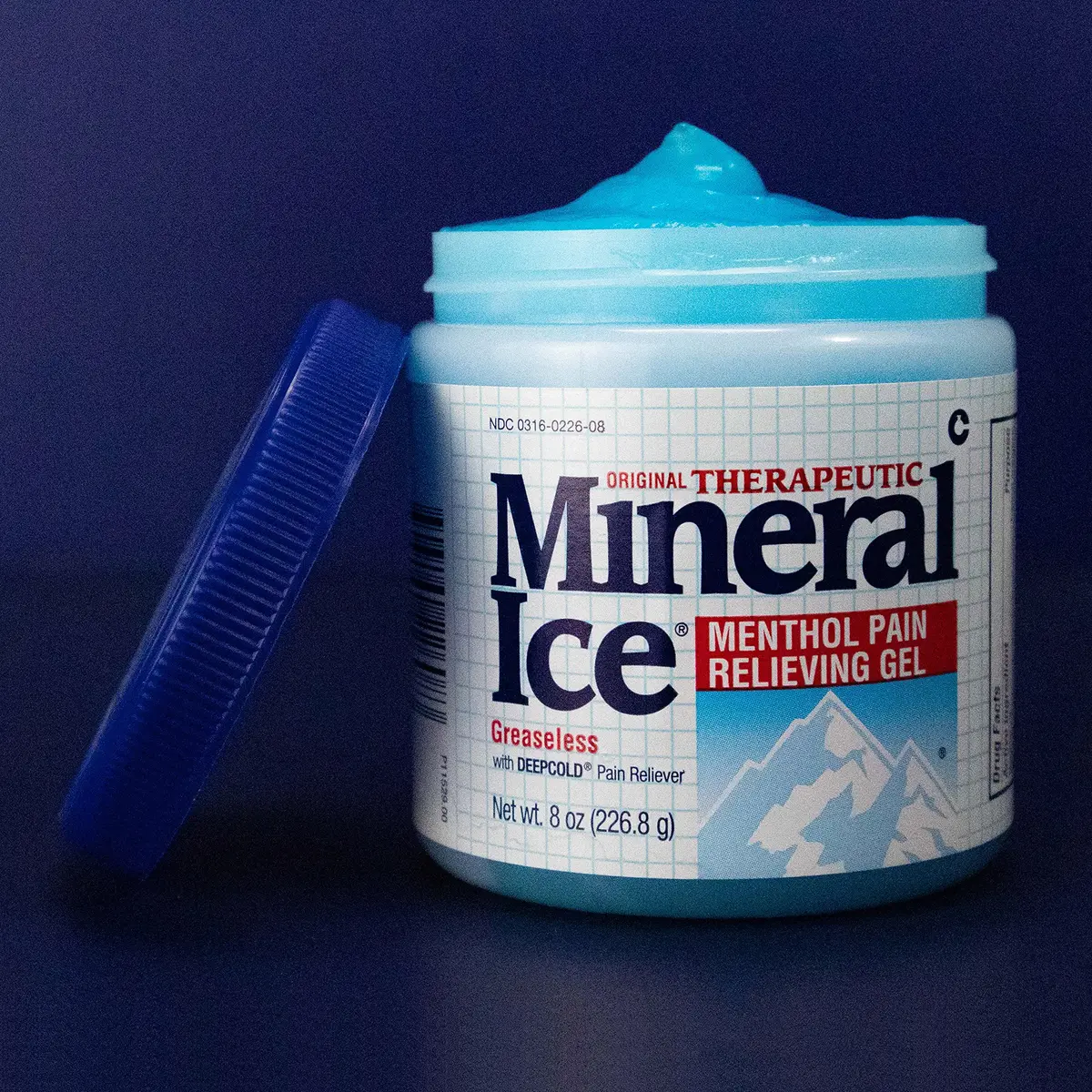 Mineral Ice Therapeutic Menthol Pain Relief Gel, 8 Oz | Greaseless, Fast-Absorbing, Cooling Relief for Muscles & Joints - view 2