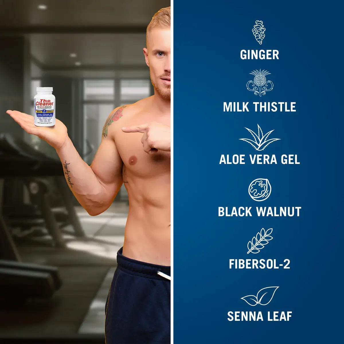 Century Systems The Cleaner Detox 52 Vegetarian Capsules | 7-Day Internal Cleansing Support for Men - view 2