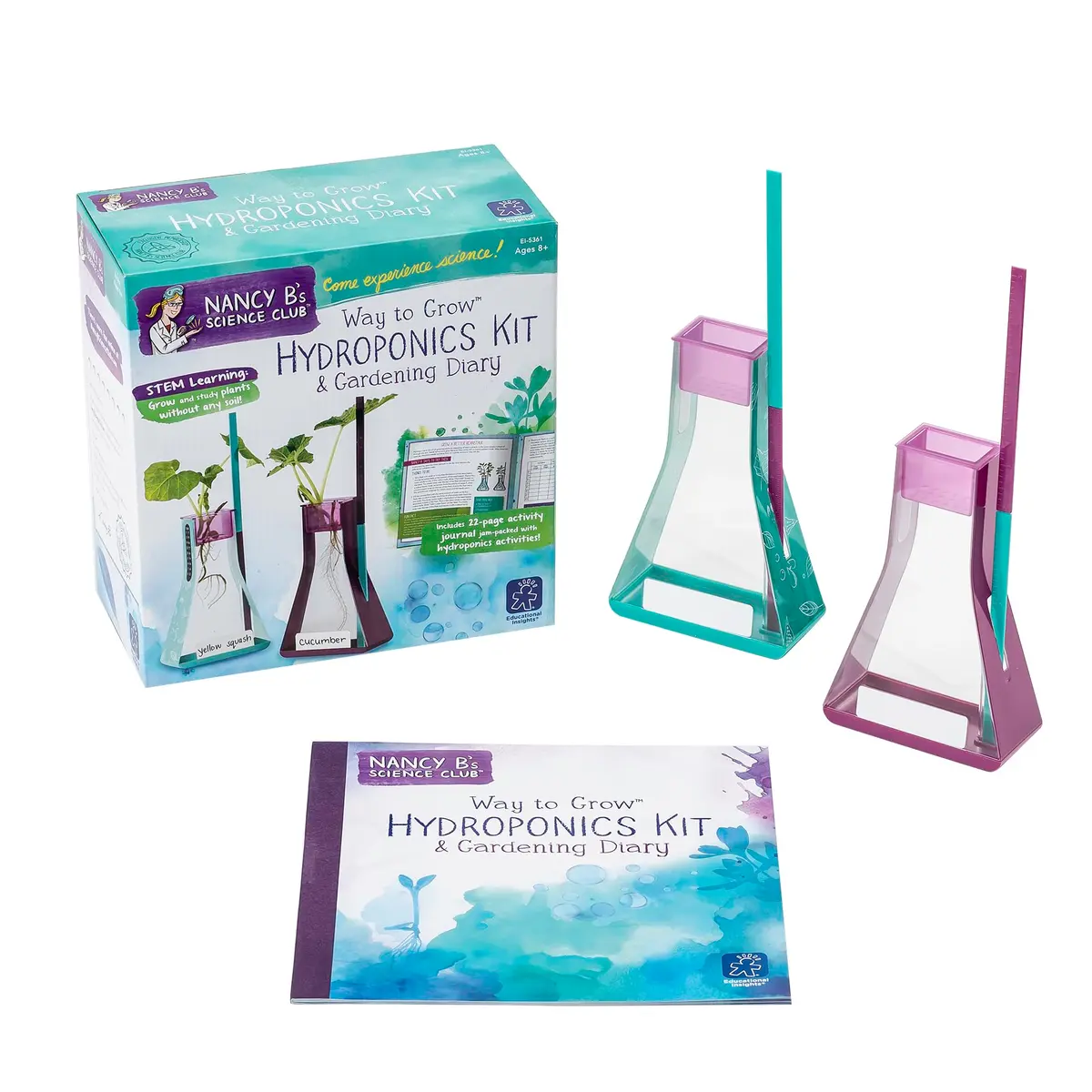Educational Insights Nancy B's Science Club Way to Grow Hydroponics Kit 22.19 cm (8.8 in) | STEM Learning for Kids - main product image