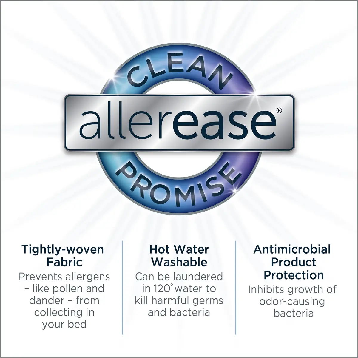 Aller-Ease Maximum Allergy Mattress Protector Full Size 74.5" L x 53.5" W x 10" D | Waterproof & Breathable for Allergy Relief - view 5