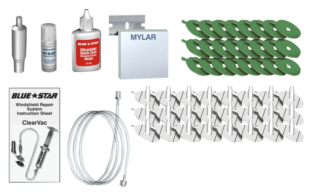 Blue Star SVR24 Clear Vac Resupply Pack | 24 High-Quality Repairs, UV Resin, Seals & Accessories - main product image