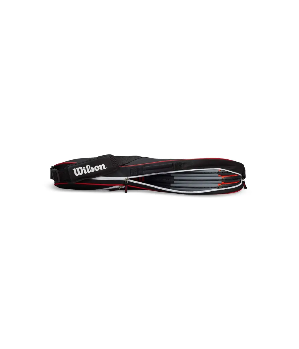 Wilson Advantage III Triple Tennis Racket Bag - Black/White/Red, Holds up to 3 Rackets | 77 cm (30 in) Bag - view 3