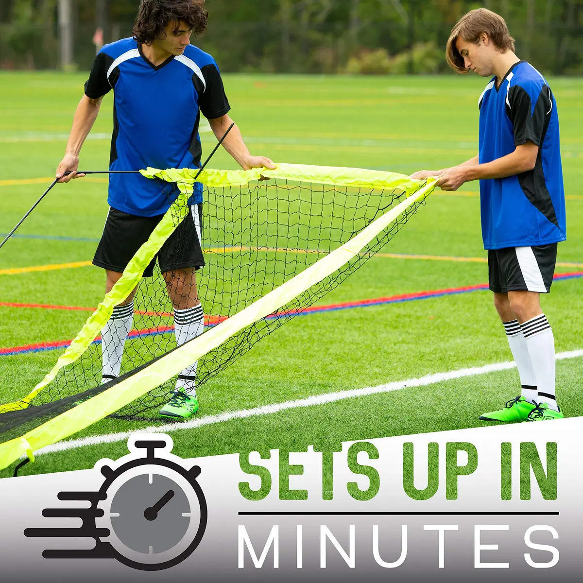 Franklin Sports Fiberglass Blackhawk Goal - Extra Large | Portable Backyard Soccer Net - view 5