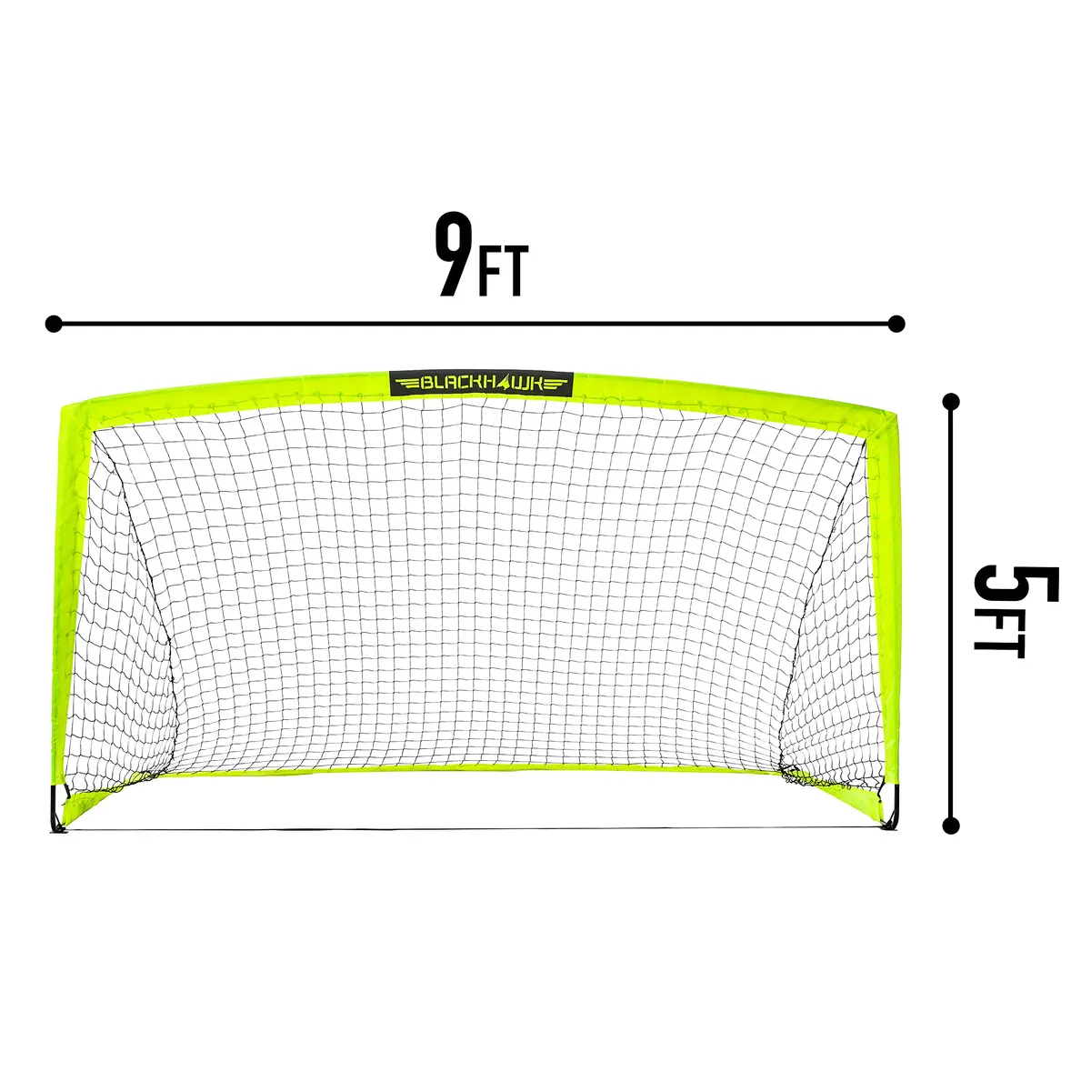 Franklin Sports Fiberglass Blackhawk Goal - Extra Large | Portable Backyard Soccer Net - view 3