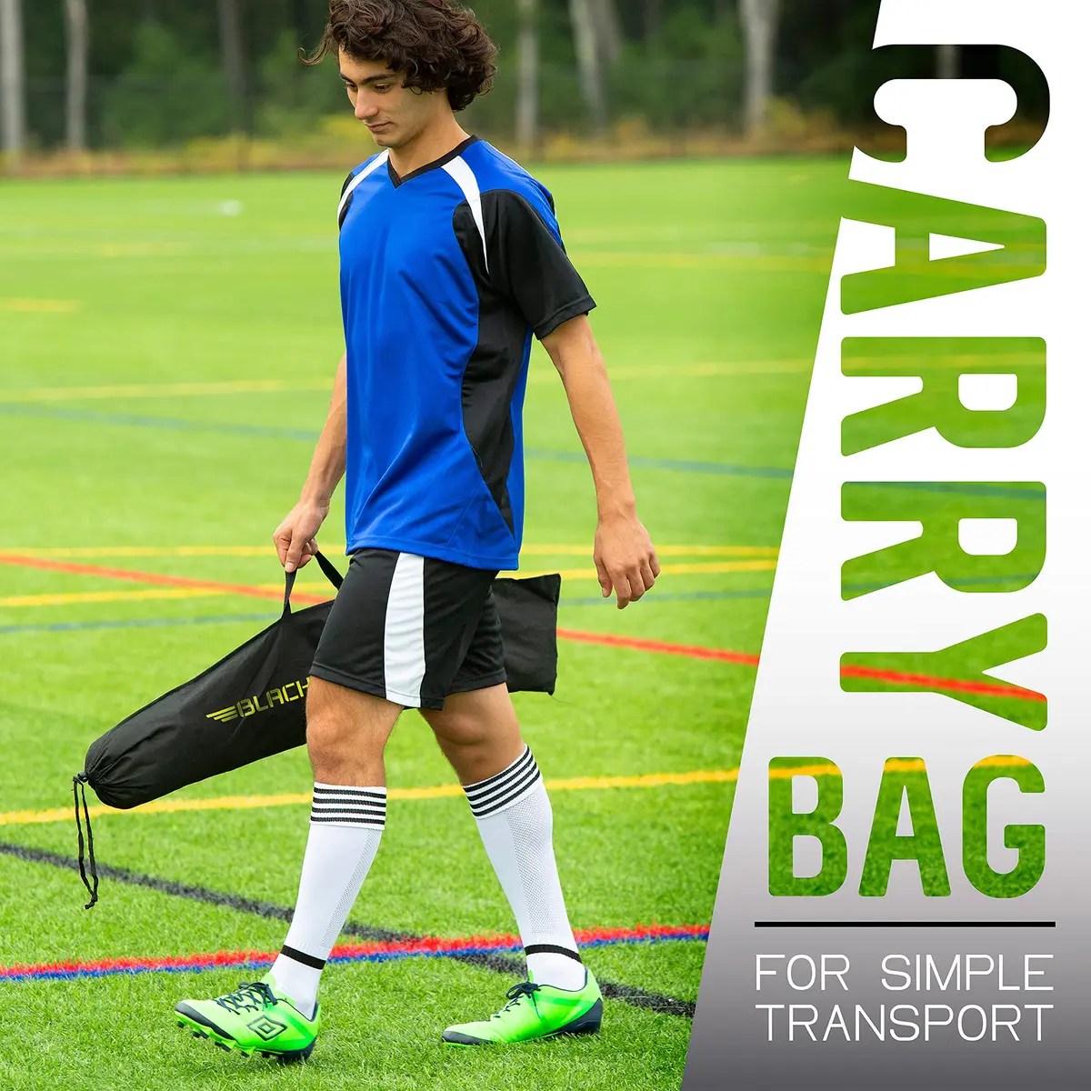 Franklin Sports Fiberglass Blackhawk Goal - Extra Large | Portable Backyard Soccer Net - view 4