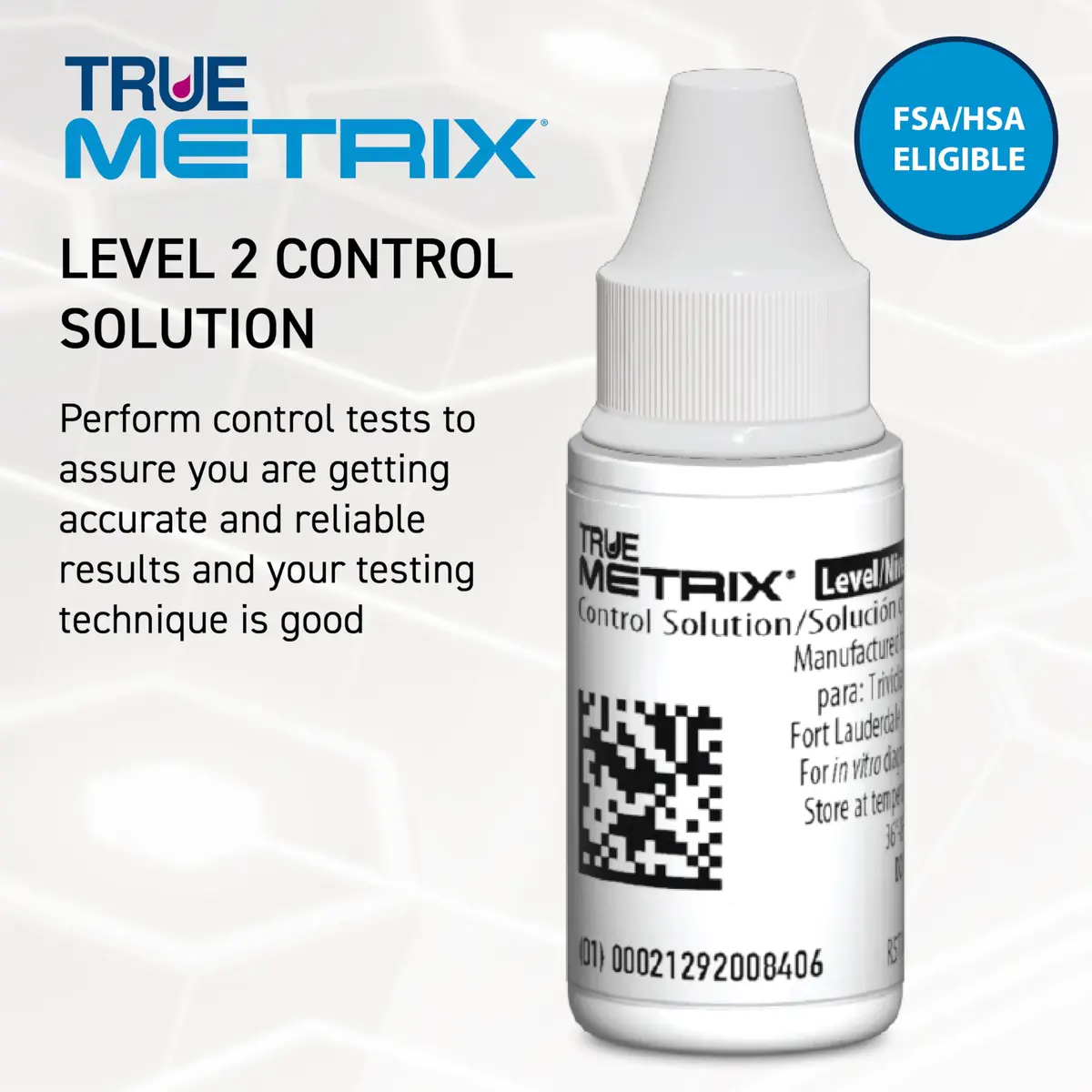 TRUE METRIX Control Solution Level 2 | Blood Glucose Test System Confirmatory (120 chars) - view 3
