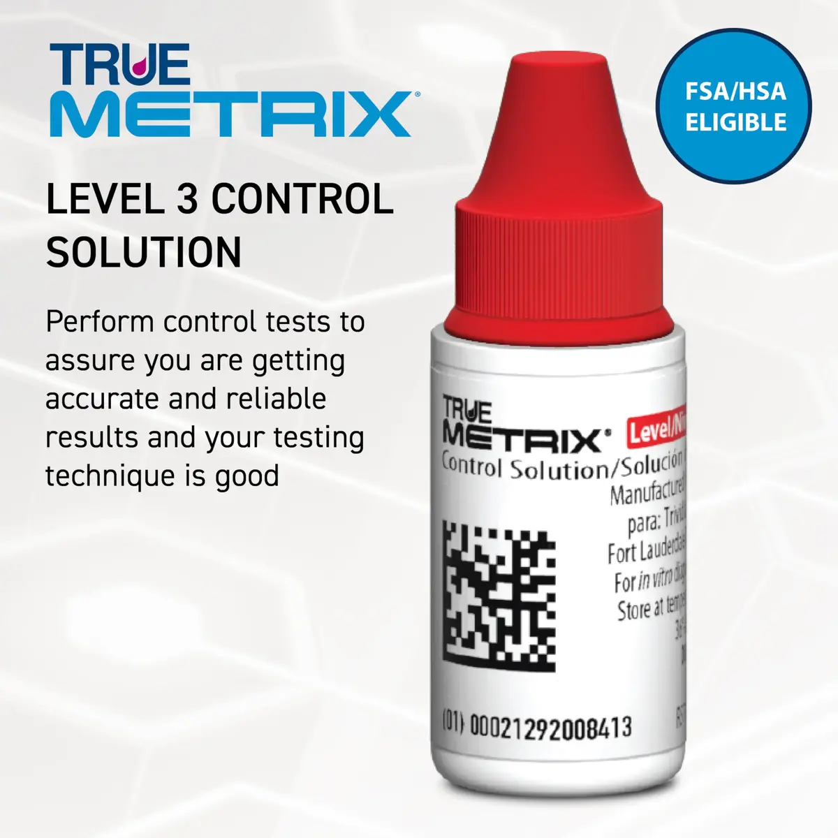 TRUE METRIX Control Solution Level 3 | 3 mL Bottle for Blood Glucose Testing - view 3