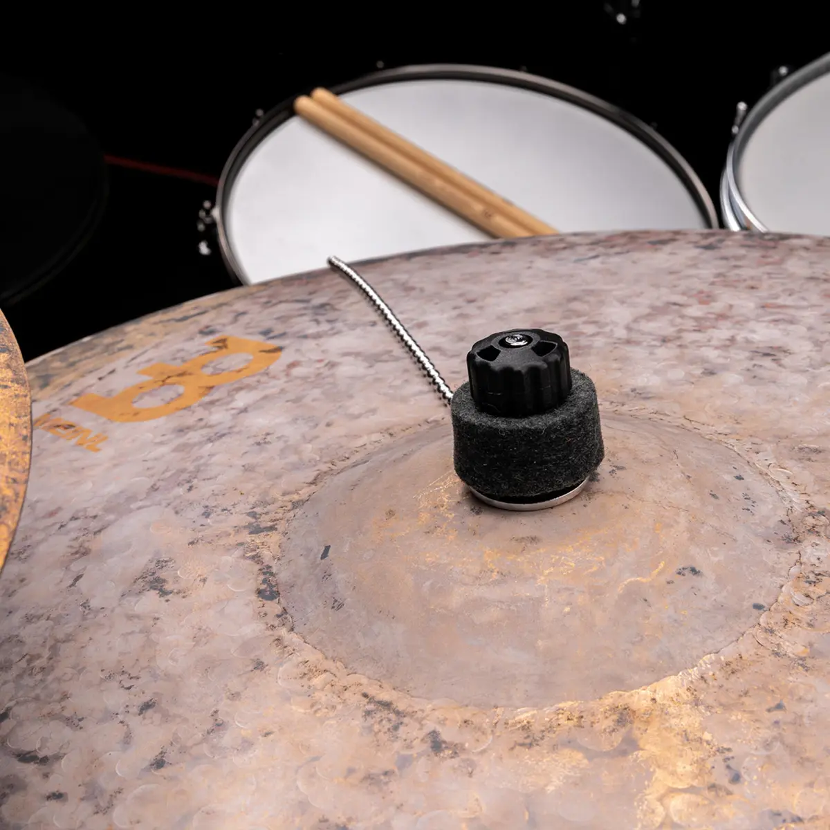 Meinl Percussion Bacon Cymbal Sizzler — Standard Model, 10.5" Chain | Adds Sizzle to Ride, Crash & China Cymbals - view 5