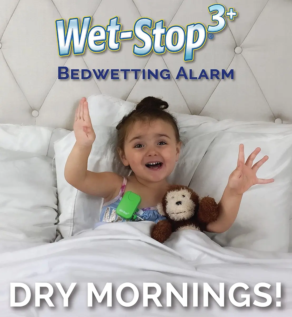 Wet-Stop3 Kit Bedwetting Alarm with Waterproof Bed Pad | Clinically Proven, Pediatric Designed, 6 Alarm Tones, Vibration, Waterproof Mattress Cover, 34" x 36" - view 8