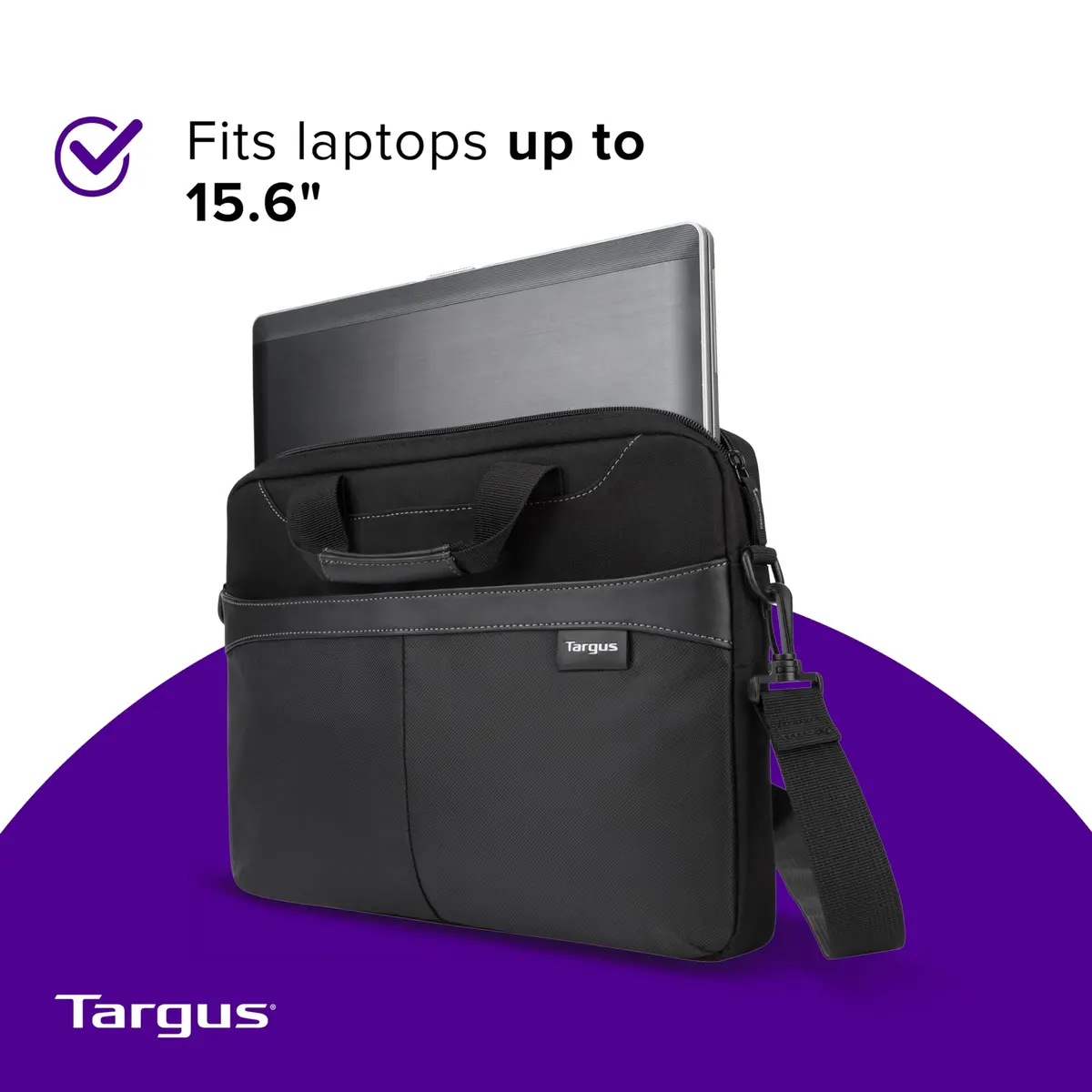 Targus Laptop Slim Briefcase for 15.6-inches | Water-Resistant, Lightweight, Professional - view 5