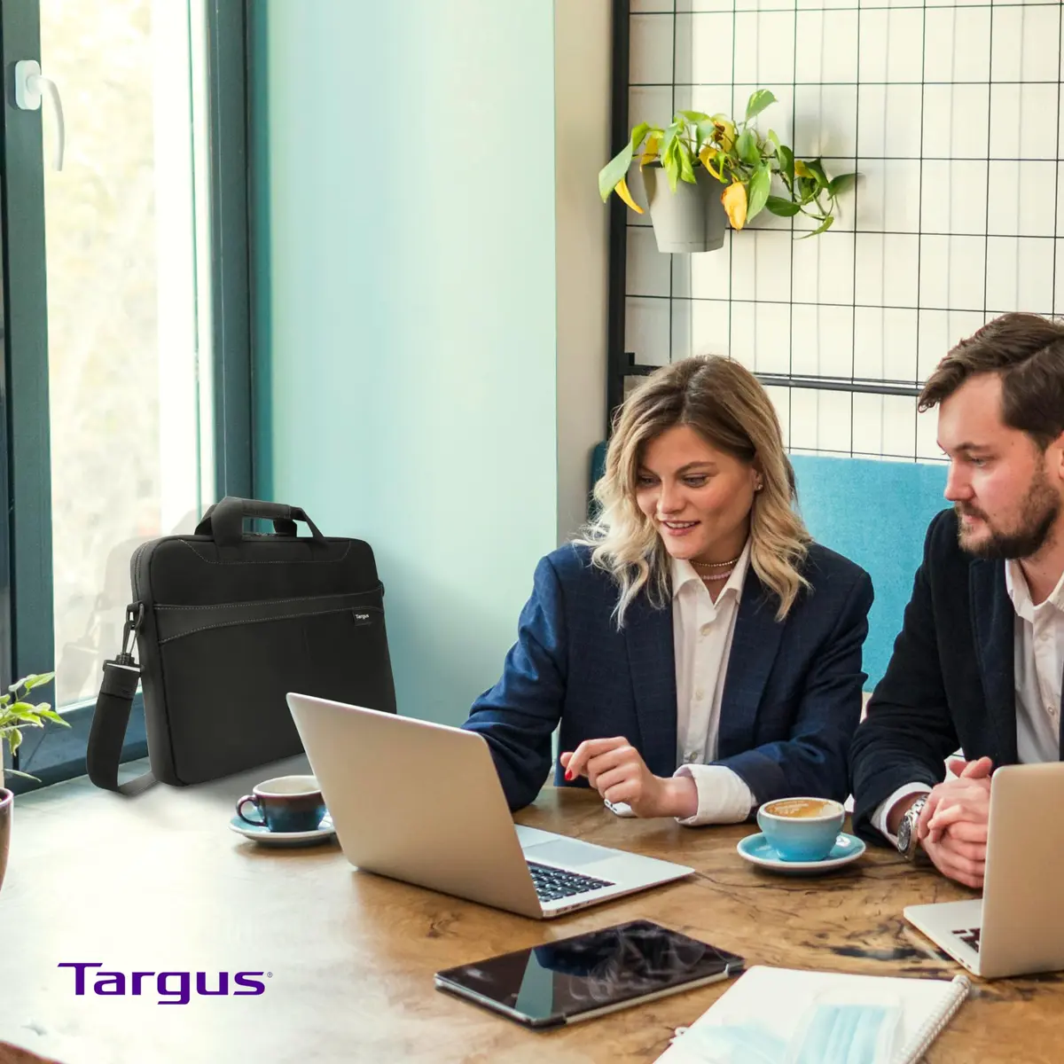 Targus Laptop Slim Briefcase for 15.6-inches | Water-Resistant, Lightweight, Professional - view 2