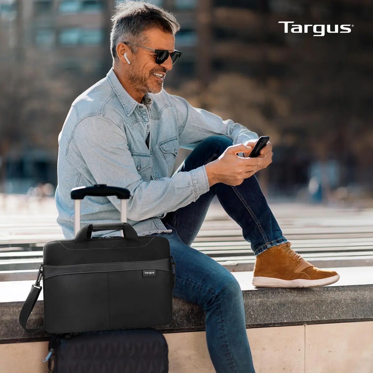 Targus Laptop Slim Briefcase for 15.6-inches | Water-Resistant, Lightweight, Professional - view 3