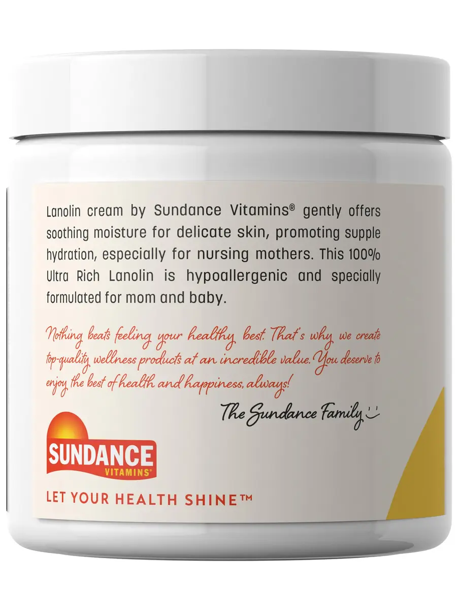 Sundance Lanolin Cream | 7 Fluid Ounces | Hypoallergenic & Preservative Free - view 5