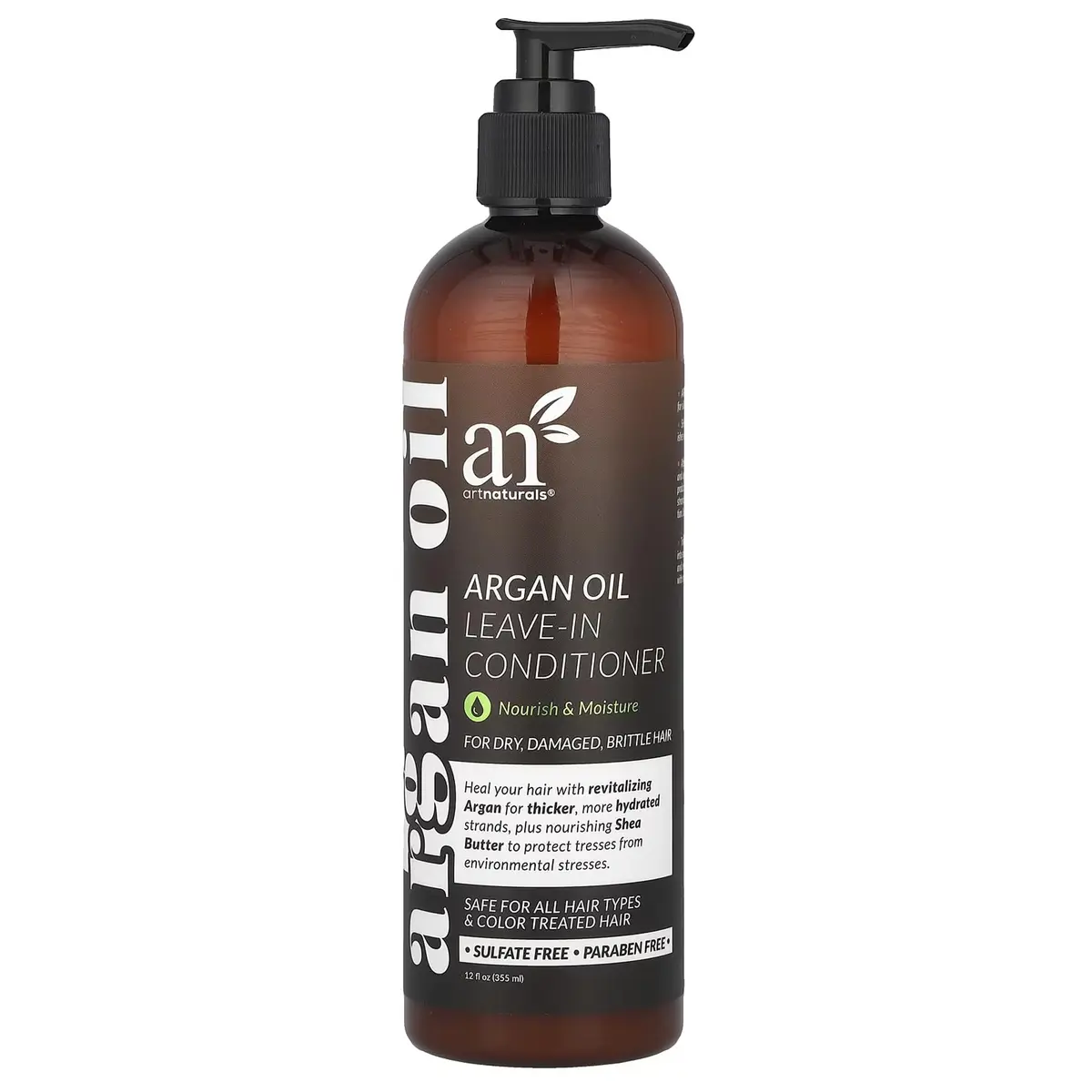 Artnaturals Argan Oil Leave-In Conditioner 12 fl oz | Hydrates & Repairs Dry Hair - main product image