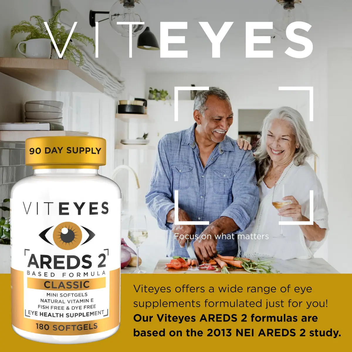 Viteyes AREDS 2 Classic Macular Health Formula Softgels 180 Count (Pack of 1) | Eye Health Vitamin to Support Macular Health - view 2
