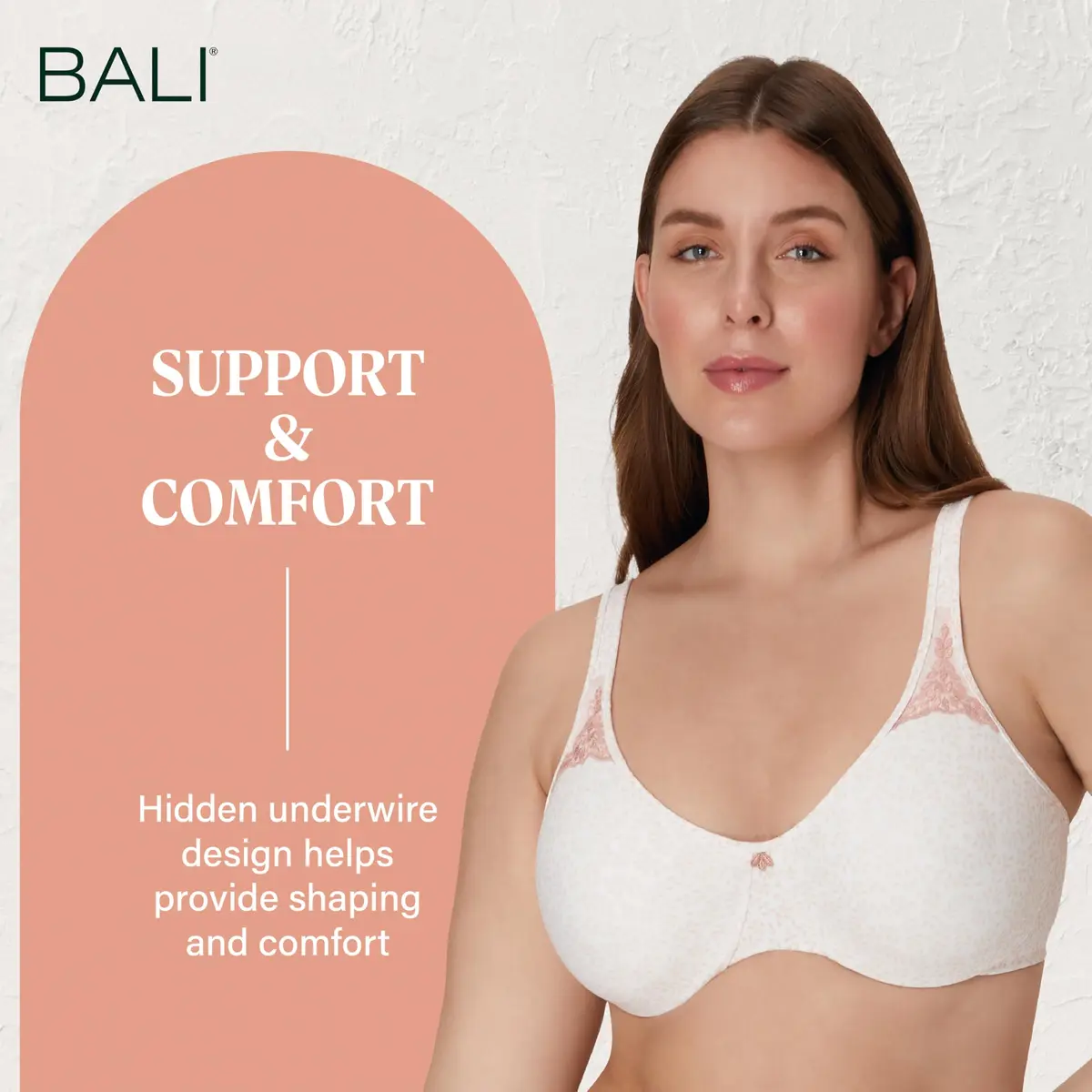Bali Passion For Comfort Minimizer Underwire Bra 40DD | Supports & Shapes with Supportive Fit - view 6