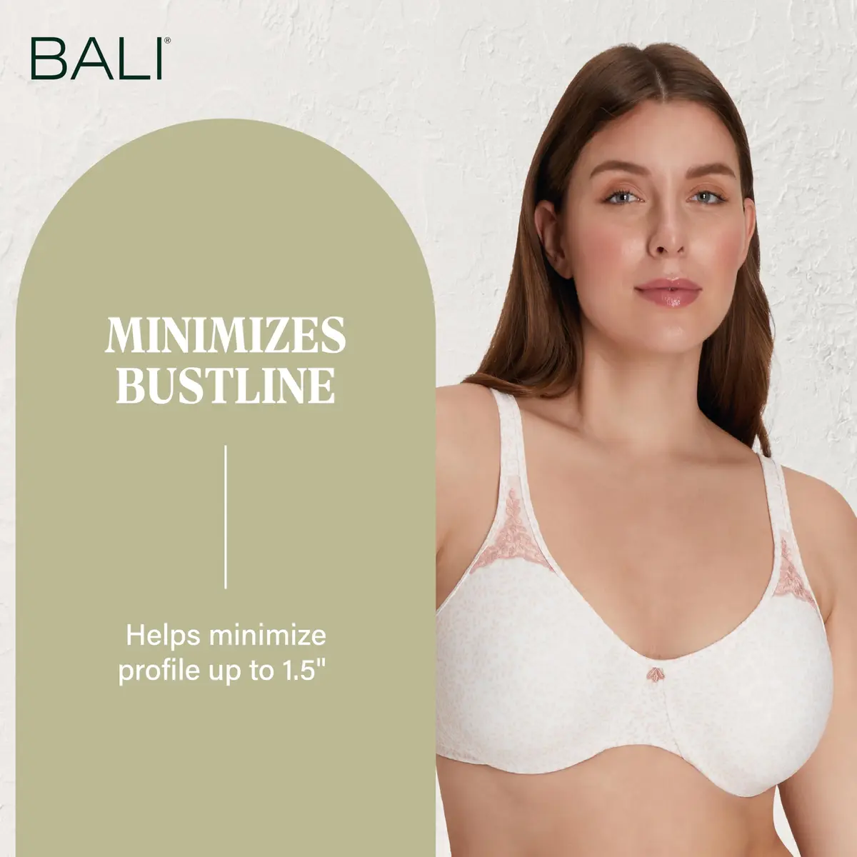 Bali Passion For Comfort Minimizer Underwire Bra 40DD | Supports & Shapes with Supportive Fit - view 8